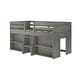 preview thumbnail 17 of 27, Max and Lily Farmhouse Twin Low Loft Bed with 2 Bookcases