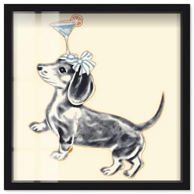 Martini Pup I Shadowbox by Art Remedy