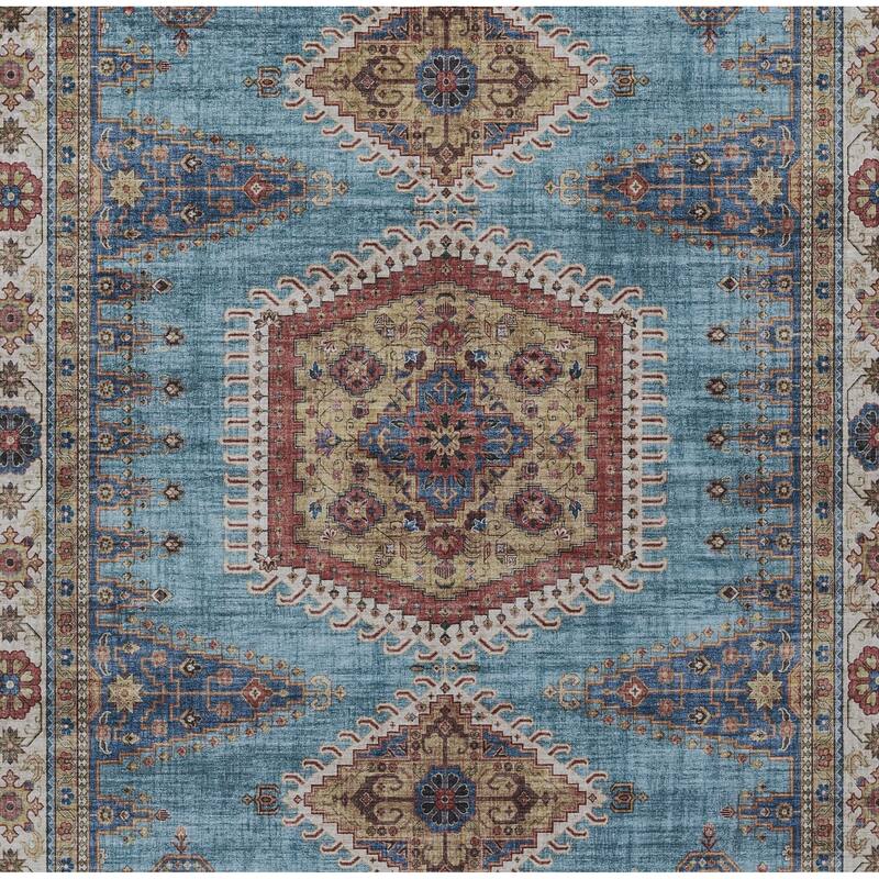 Momeni Karachi Traditional Area Rug with Non-Skid Backing