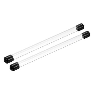 Clear Rigid Tube Plastic Tubing with Black Cap 8mmx10mm/0.31