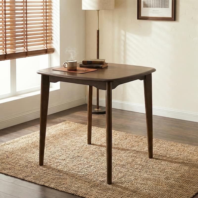 Christopher Knight Home - Aurora Mid-Century Modern Solid Rubberwood Counter Table with Square Top - Brown