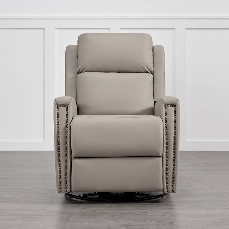 Jerome Swivel Glider Recliner Nursery Chair Manual Push Back Recliner