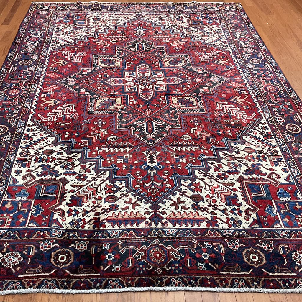 HERAT ORIENTAL Handmade Fine Heriz Rug - 7'11" x 11'1"