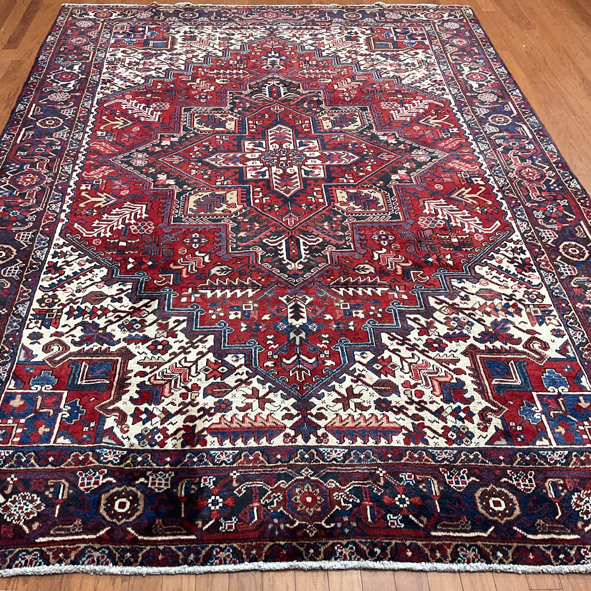 HERAT ORIENTAL Handmade Fine Heriz Rug - 7'11" x 11'1"