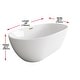 preview thumbnail 100 of 173, Adler Soaking Bathtub in Glossy White