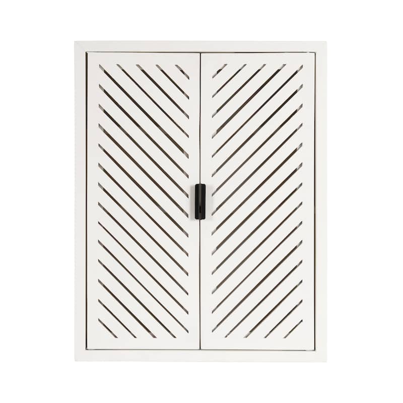 Kate and Laurel Mezzeta Tall 2-Door Bath Cabinet