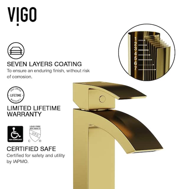 VIGO Duris Vessel Bathroom Faucet