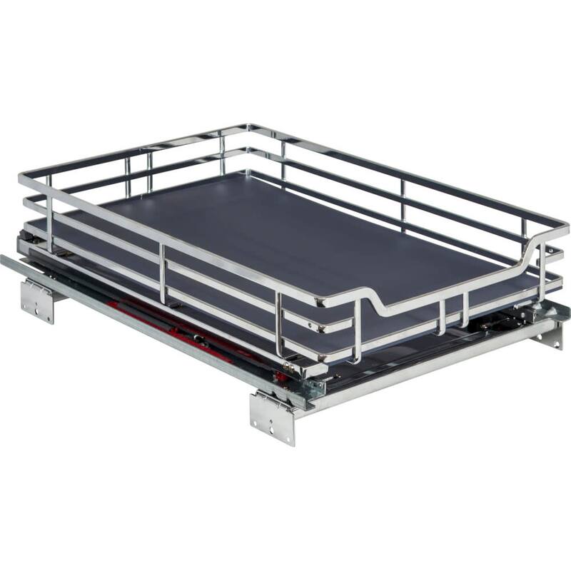 Hardware Resources 15 Inch Baskets for Storage Pull Out with - Polished Chrome