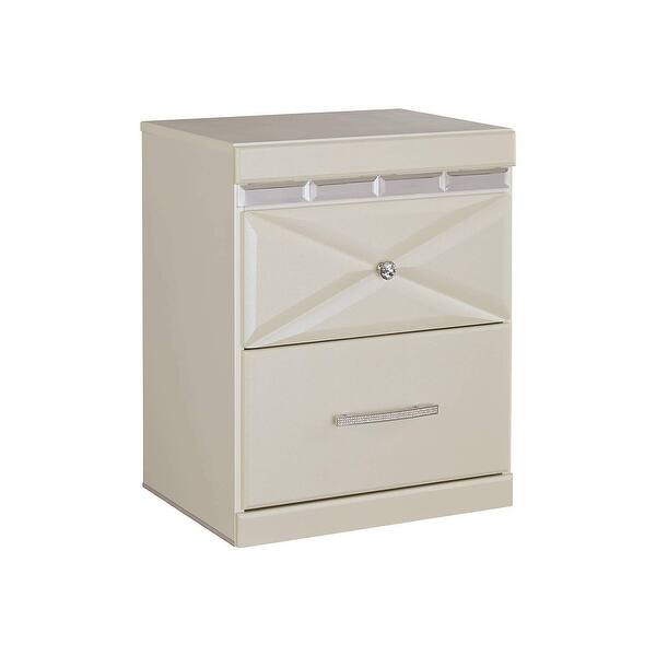 Shop Ashley Furniture B351 92 Dreamur Champagne Two Drawer Night