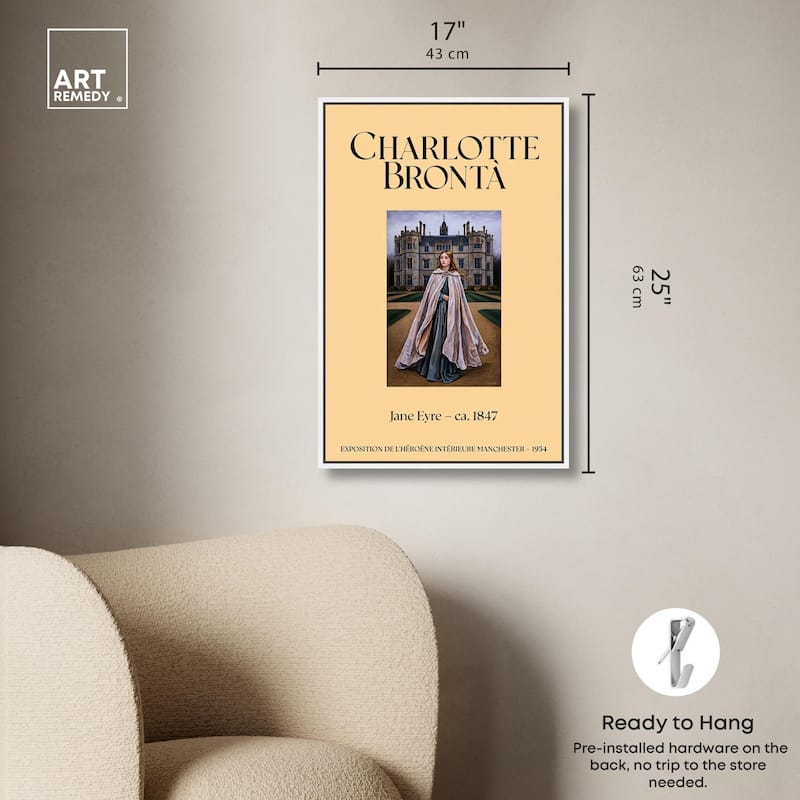 Protagonist of Jane Eyre Canvas by Art Remedy