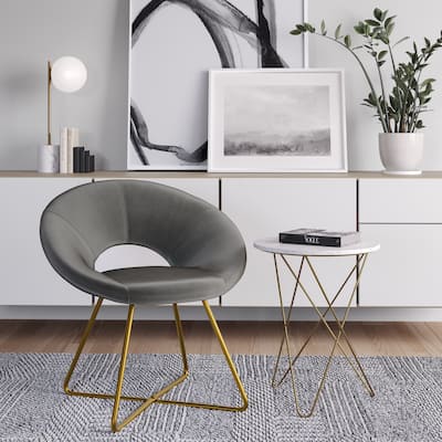 WYNDENHALL Laramie 24" Wide Mid Century Modern Accent Chair - 19.3" D x 26" W x 31.9"H