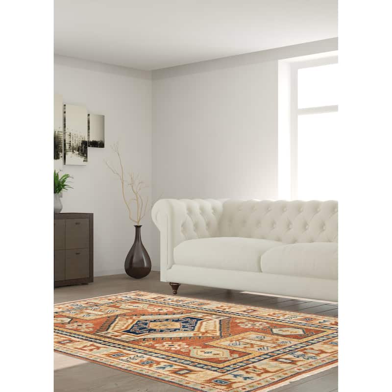 ECARPETGALLERY Hand-knotted Jules Serapi Copper Wool Rug - 5'5 x 7'10