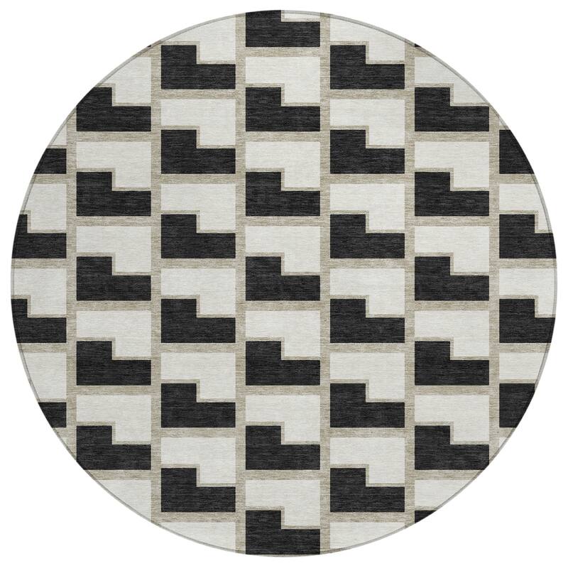 Machine Washable Indoor/ Outdoor Modern Cody Chantille Rug