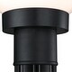 preview thumbnail 3 of 3, Westinghouse Lighting One Light Outdoor Polycarbonate Post-Top Fixture, Black Finish, Opal Acrylic Globe - 1-Light