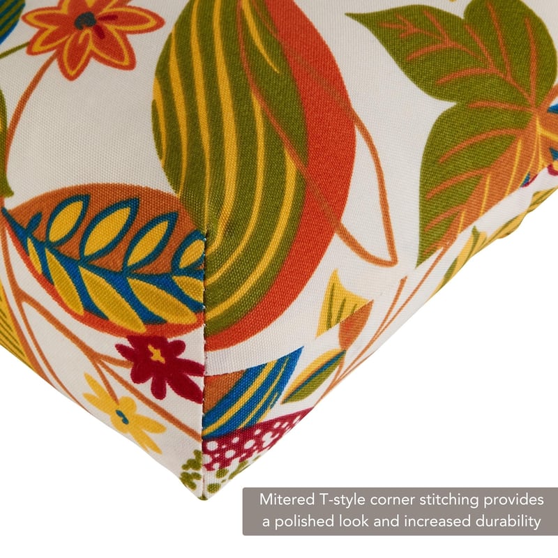 Esprit Floral 20-inch Outdoor Chair Cushion by Greendale Home Fashions - 20w x 20l