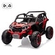 preview thumbnail 7 of 29, 2 Seater Kids Electric Utv, 24V 4WD Ride On Car with Remote Control Red