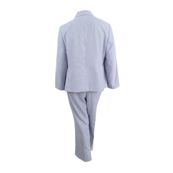 navy blue pant suit plus size