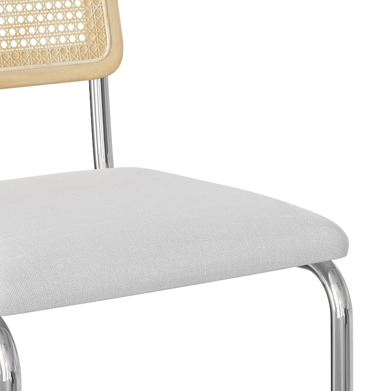Hayward Cane Back Fabric Counter Height Stool (Set of 2)