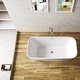 preview thumbnail 2 of 3, Miseno 252059-BAT Augustine 59" Free Standing Acrylic Soaking Tub with