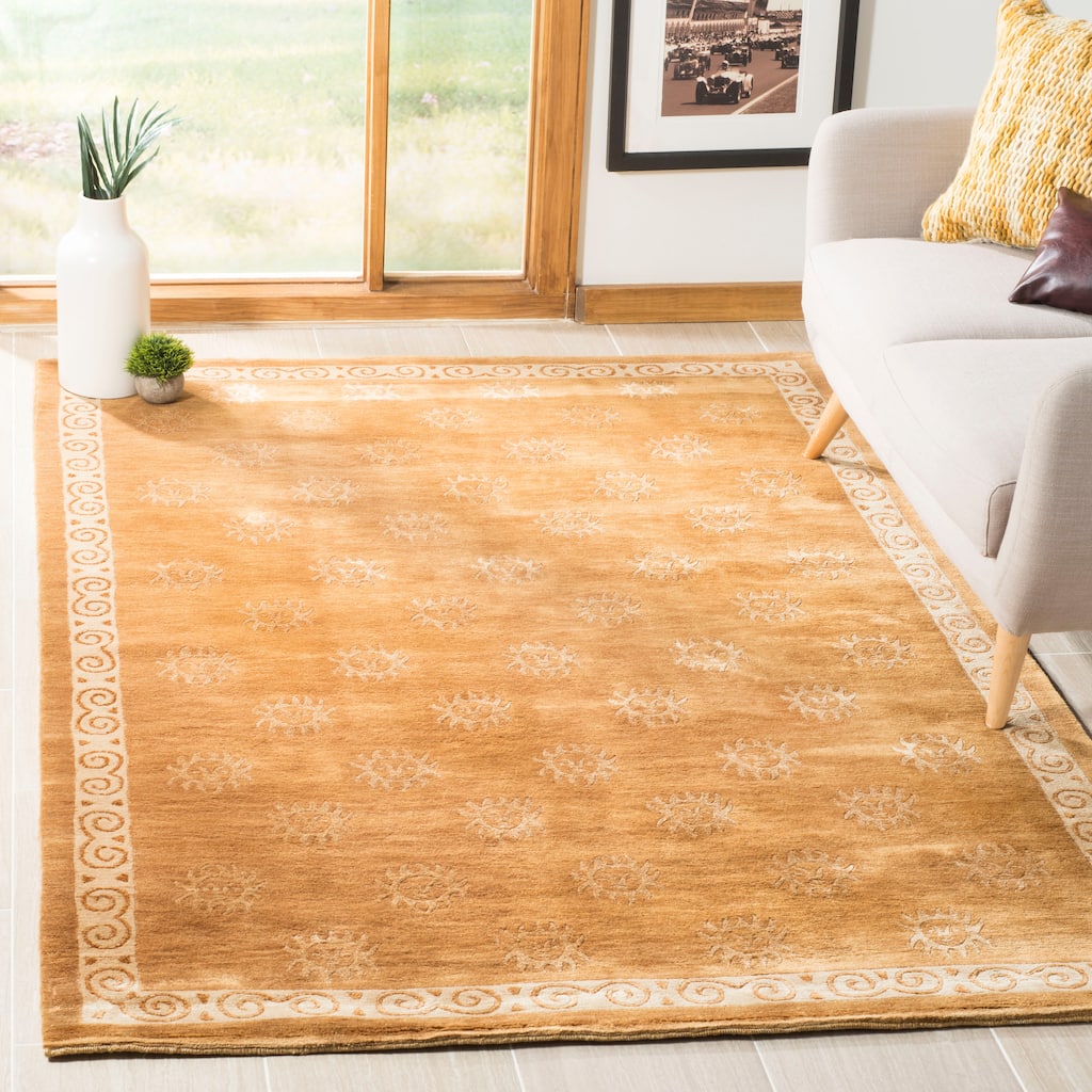 SAFAVIEH Couture Hand-knotted Tibetan Haristina Modern Wool Rug