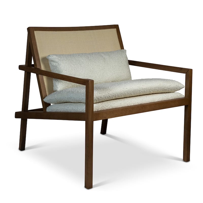 Urbia Barra Cane Lounge Chair - Natural, Pecan