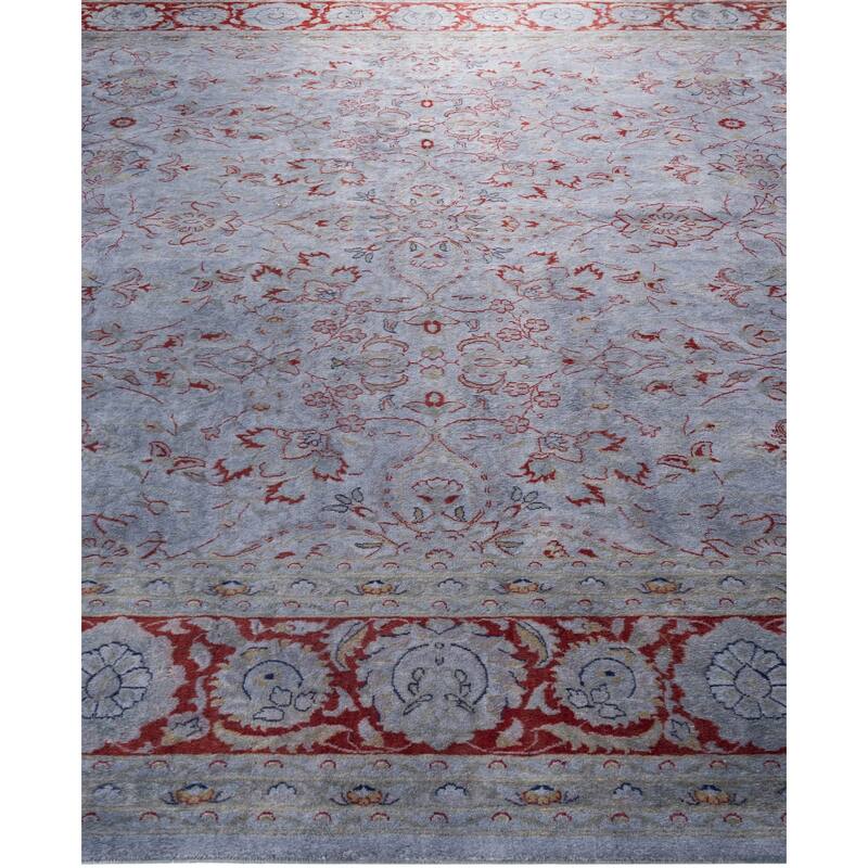 Overdyed One-of-a-Kind Hand-Knotted Area Rug - Gray - 8' 1" x 10' 4"