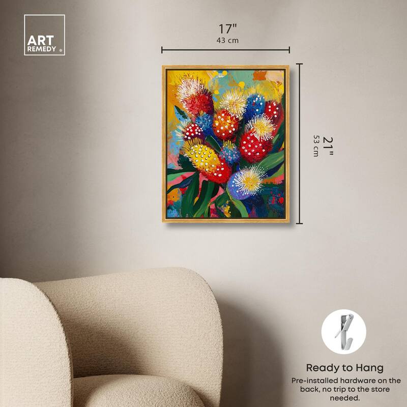 Vivid Flora II Canvas by Art Remedy