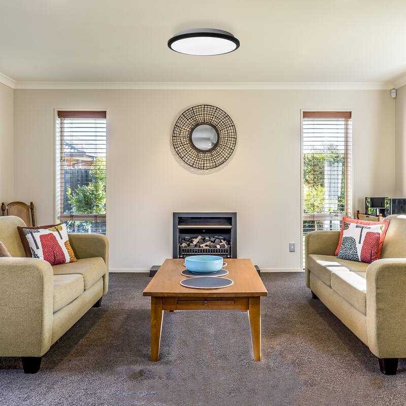 Round LED Ceiling Light Fixture Flush Mount 6500K Cool Daylight Energy