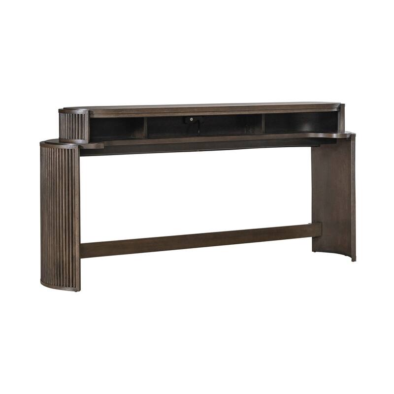 Liberty Furniture City View Console Bar Table with Charging Station - Width 78" x Depth 20" x Height 37"