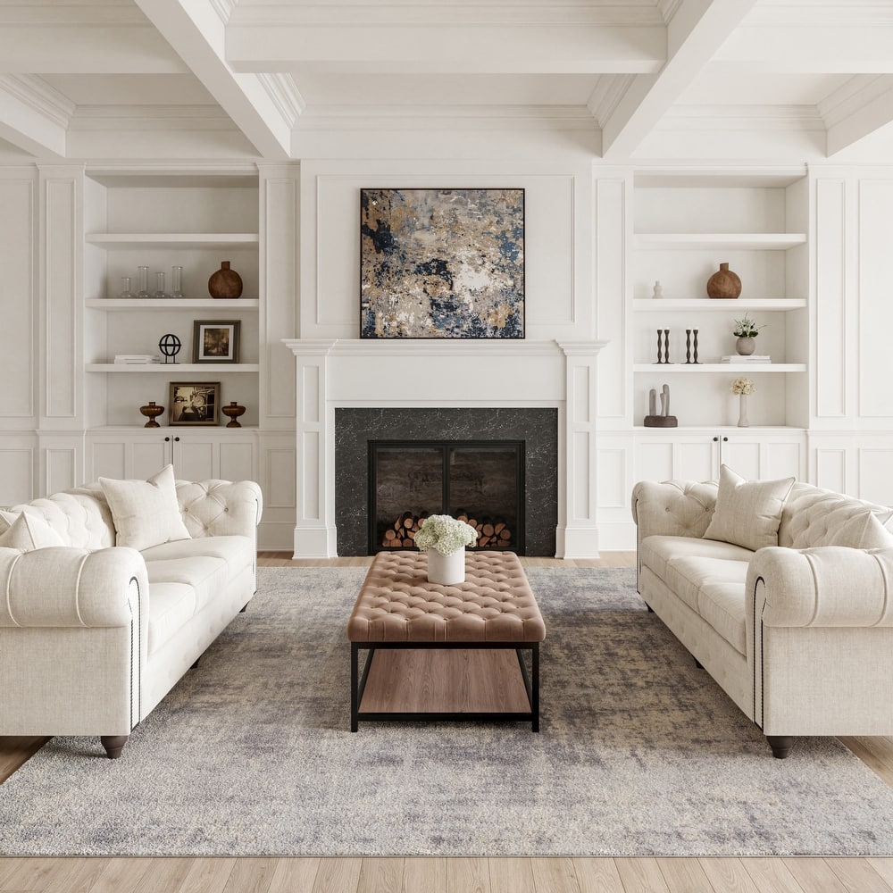 Rustic Textures Distressed Contemporary Abstract Area Rug