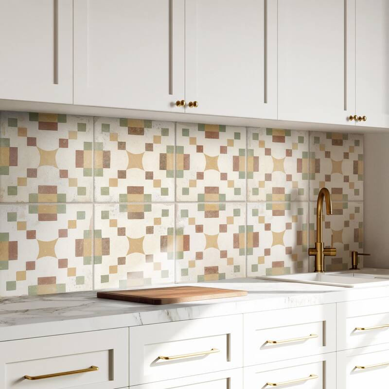 Merola Tile Kings Valentia Campanar 8-3/4" x 8-3/4" Porcelain Floor and Wall Tile