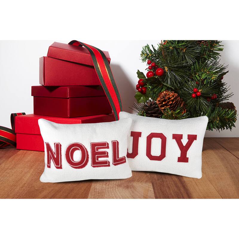 Noel Christmas Throw Pillow