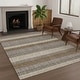 preview thumbnail 112 of 149, Machine Washable Indoor/ Outdoor Cabana Stripe Chantille Rug