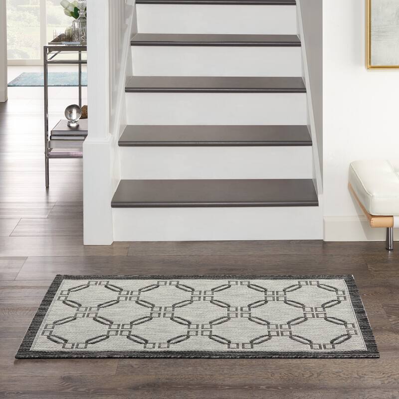 Nourison Garden Party Geometric Casual Indoor/Outdoor Area Rug