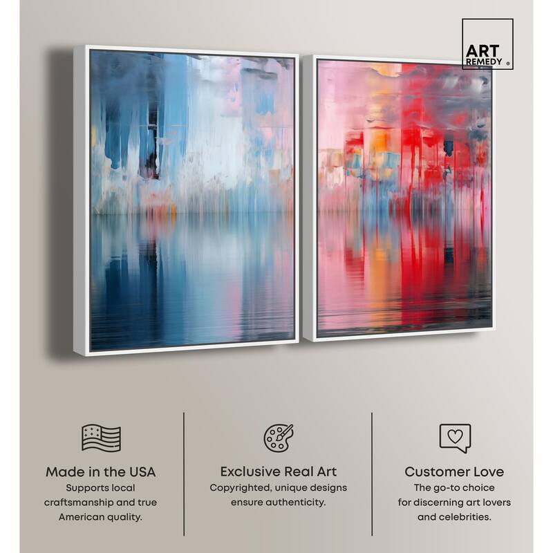 Prism on Water Canvas Set of 2 by Art Remedy