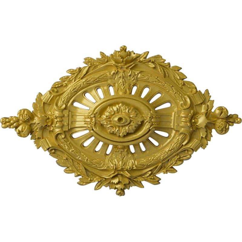 35 7/8"W x 22 1/2"H x 4 3/8"P Antonio Ceiling Medallion