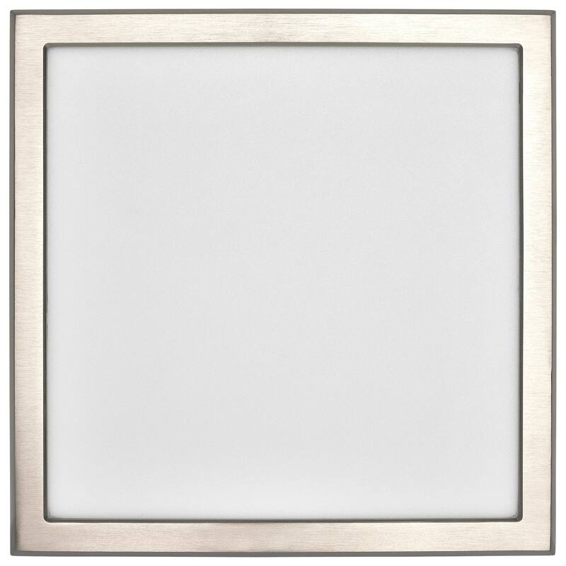 Blink Pro 13W 9in LED Fixture CCT Selectable Square Shape Brushed Nickel Finish 120V - Brushed Nickel