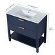 preview thumbnail 13 of 49, Plywood Freestanding Bathroom Vanity Set with Integrated Sink