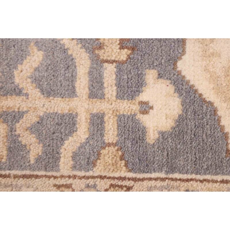 ECARPETGALLERY Hand-knotted Royal Oushak Grey Wool Rug - 6'1 x 8'10