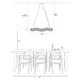 preview thumbnail 15 of 14, Modern 1-Light LED Crystal Chandelier Island Lights for Dining Room - W 33.5" x H 9" x D 7.9"