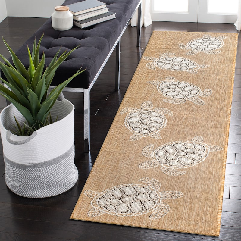 Liora Manne Carmel Collection Sea Turtles Indoor/ Outdoor Area Rug