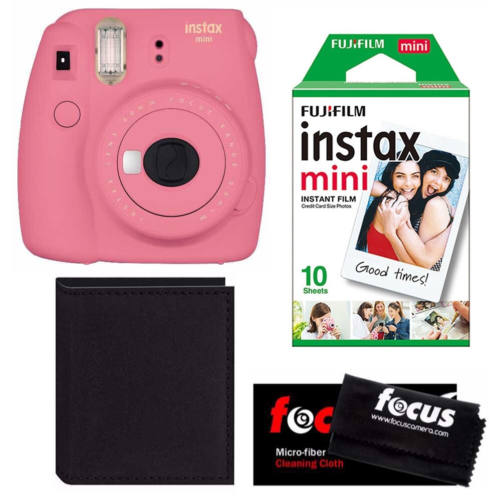 Shop Fujifilm Instax Mini 9 Flamingo Pink Instant Camera W Accessory Bundle Free Shipping Today Overstock 25609191