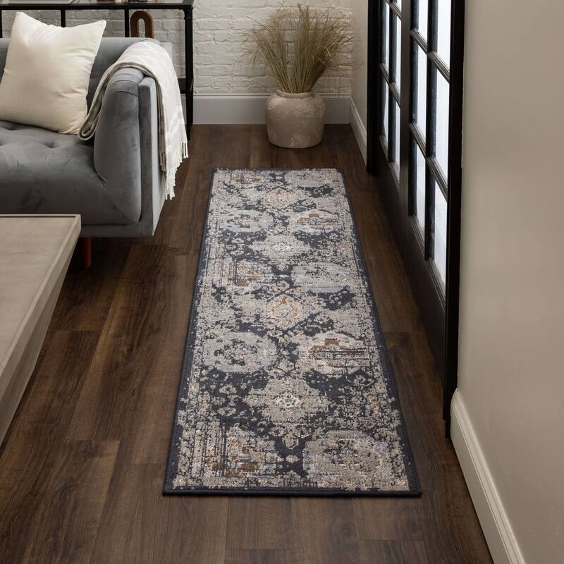 Mohawk Home Aurora Distressed Ornamental Area Rug