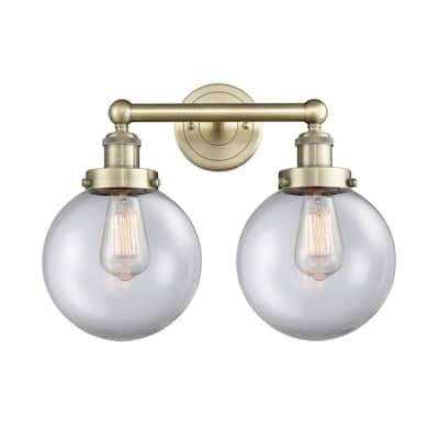 Innovations Lighting 616-2W-10-16-L Beacon Vanity Beacon 2 Light 16"