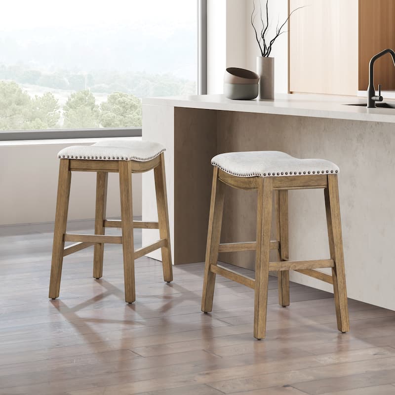 24" Saddle Stool (Set of 2)
