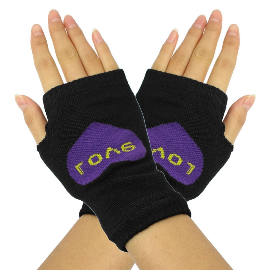 ladies purple gloves