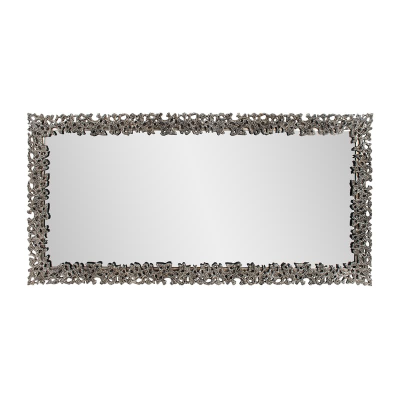 Asbille Glossy White Wall Mirror