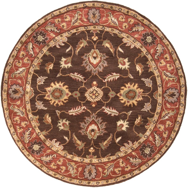 Livabliss Traditional Caesar Border Area Rug