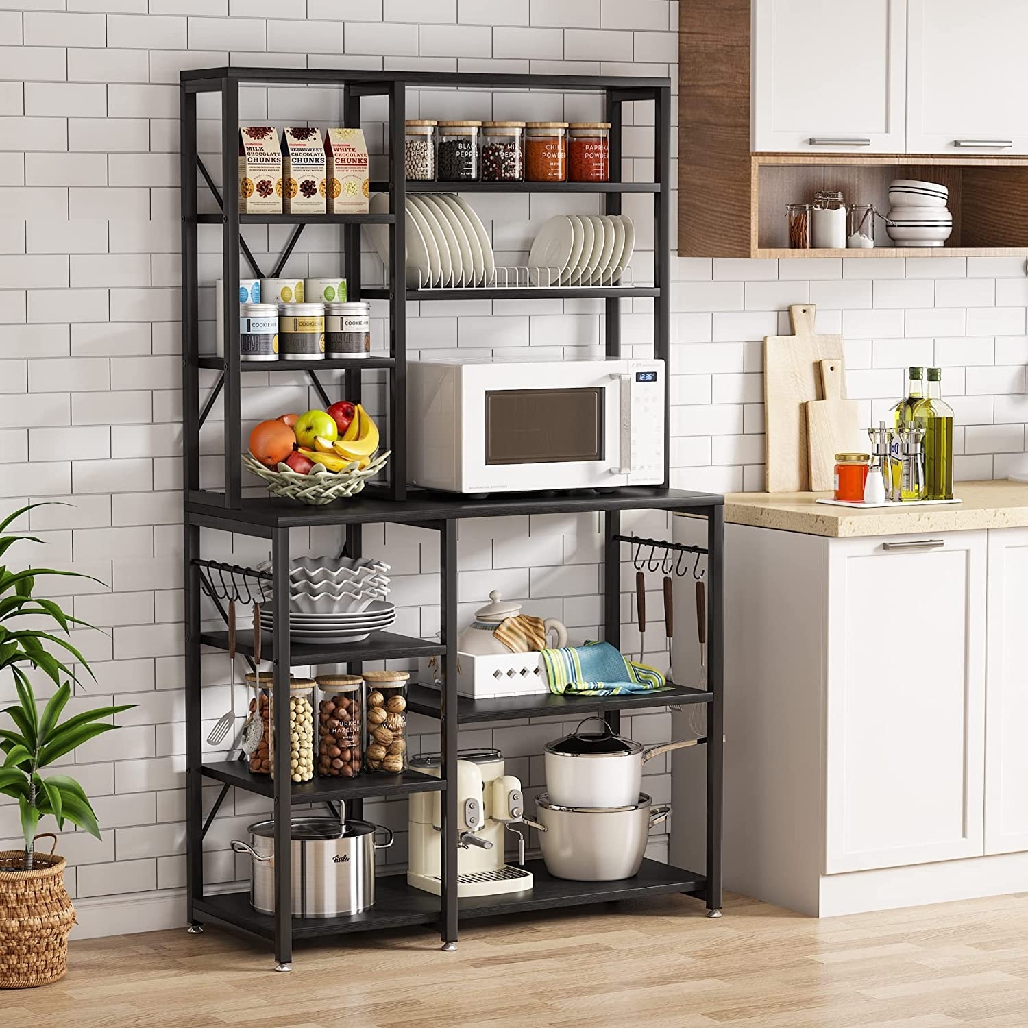 https://ak1.ostkcdn.com/images/products/is/images/direct/48ff44746eed3238c3cbace1babcc326fd36dff3/10-Tiers-Kitchen-Bakers-Rack%2C-Floor-Standing-Kitchen-Utility-Storage-Shelf%2C-Microwave-Oven-Stand-with-10-S-Shaped-Hooks.jpg