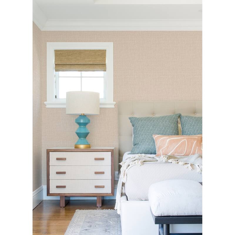 NuWallpaper Peach Lansdowne Peel and Stick Wallpaper